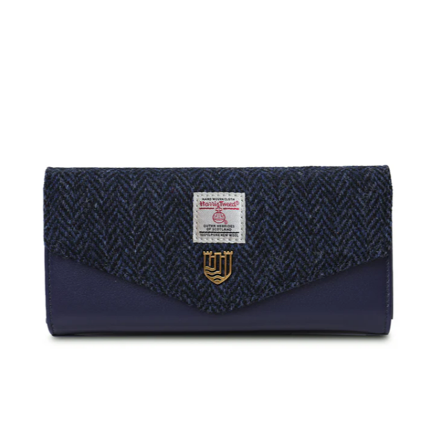 Harris Tweed Large Clasp Wallet