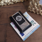 Magnetic Leather & Pewter Money Clip