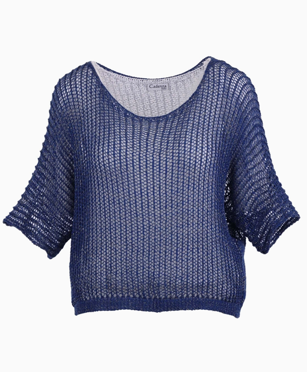 Cotton Blend Loose Knit Tunic