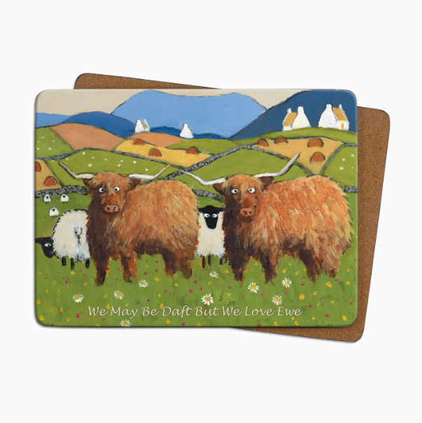 Table Mat - We're Daft But We Love Ewe