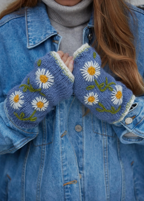 Handwarmer Daisy Chain Jacaranda