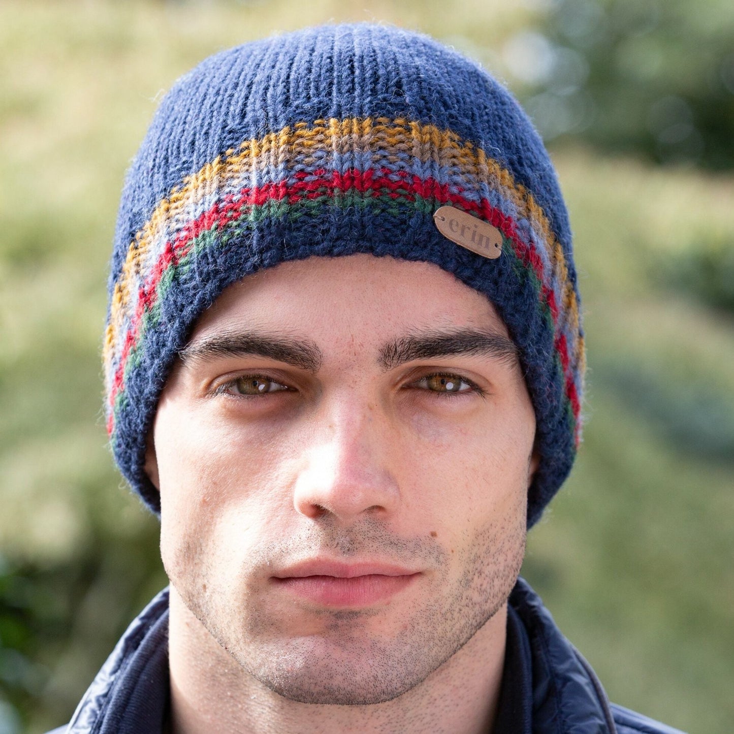 Knit men's beanie