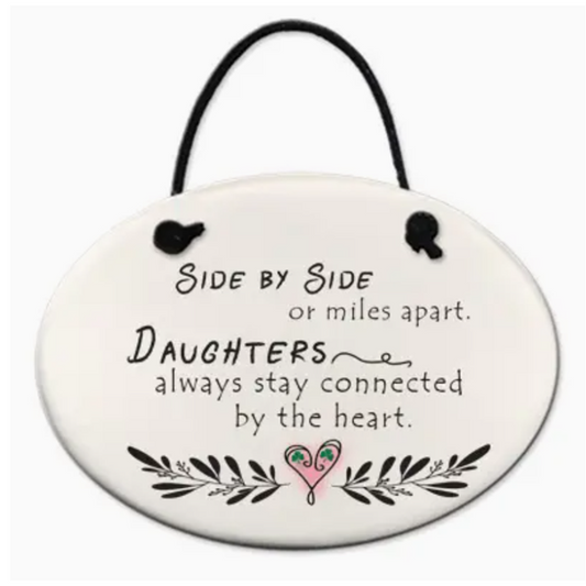 Ceramic Ornament - Daughters Side By Side