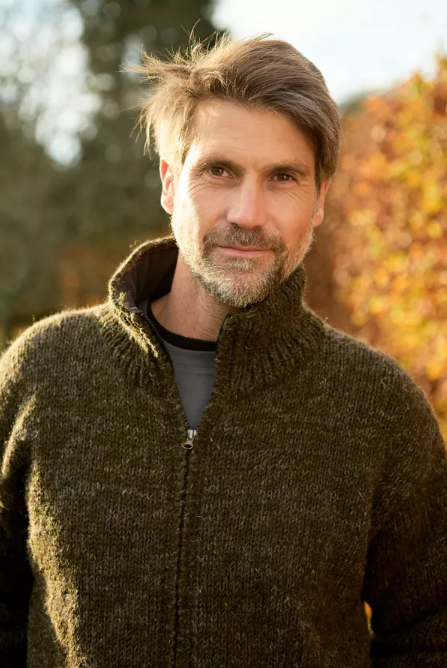 Donegal Zip Jacket Moss