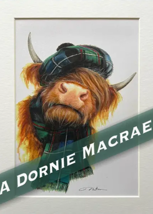 Mounted Print Portrait A Dornie Macrae