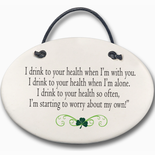 Ceramic Ornament - I Drink To Your Health