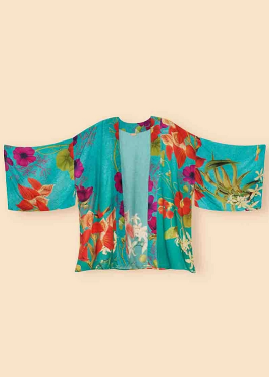 Kimono Jacket - Hummingbird At Dusk