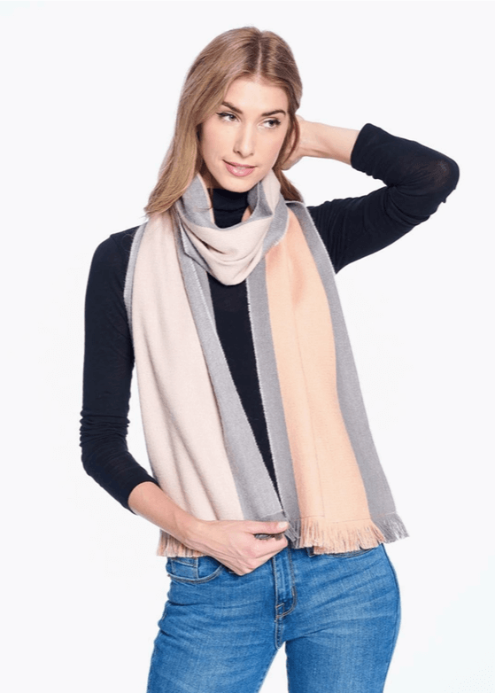 aplaca reversible soft wool scarf