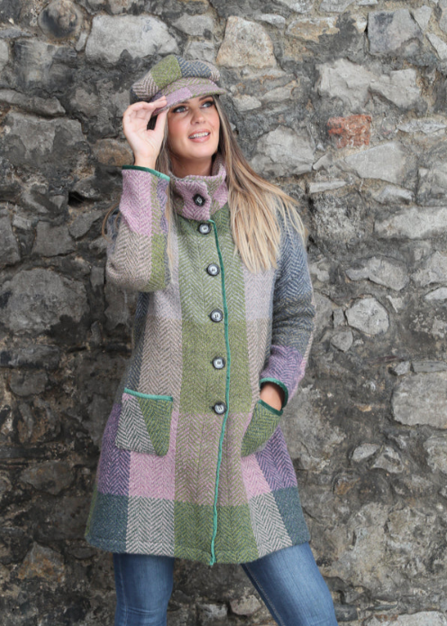 John Branigan Emma Coat - Donegal Grey Loden