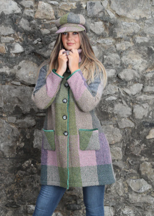 John Branigan Emma Coat - Donegal Grey Loden