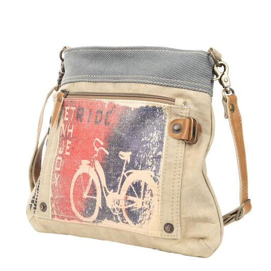 Enjoy The Ride Canvas Crossbody Bag