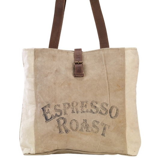 Espresso Canvas Tote