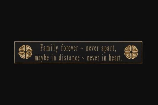 Carved Wood Pub Sign - Family Forever