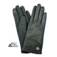 Celtic Faux Suede Gloves with Celtic Button