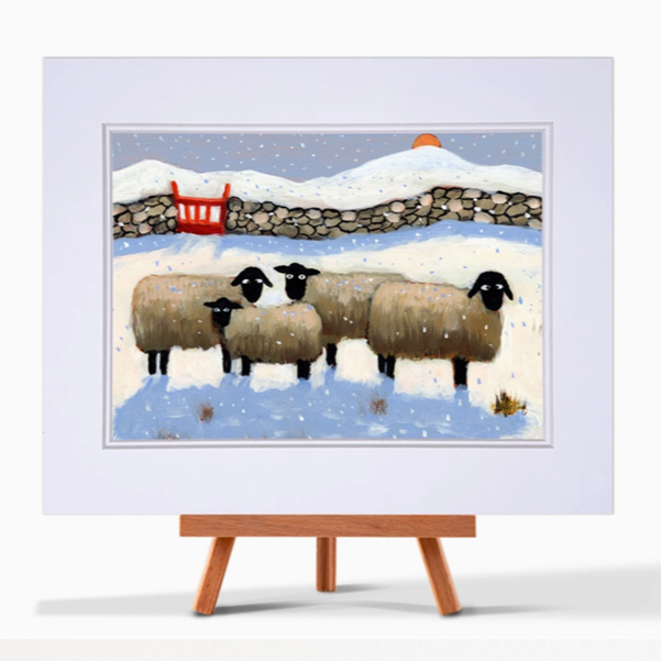 Mounted Print Just For Ewe