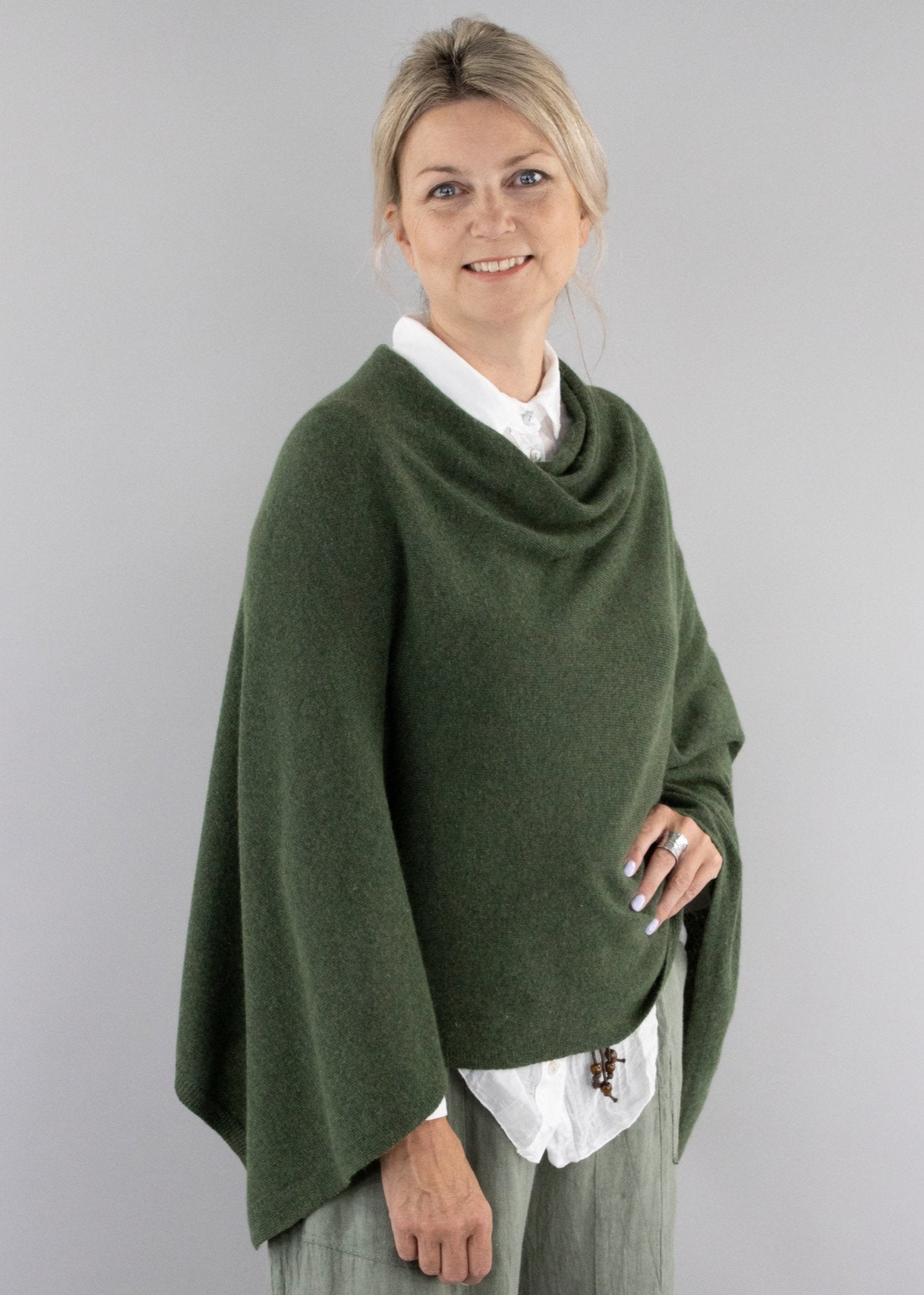 Cashmere Blend Poncho