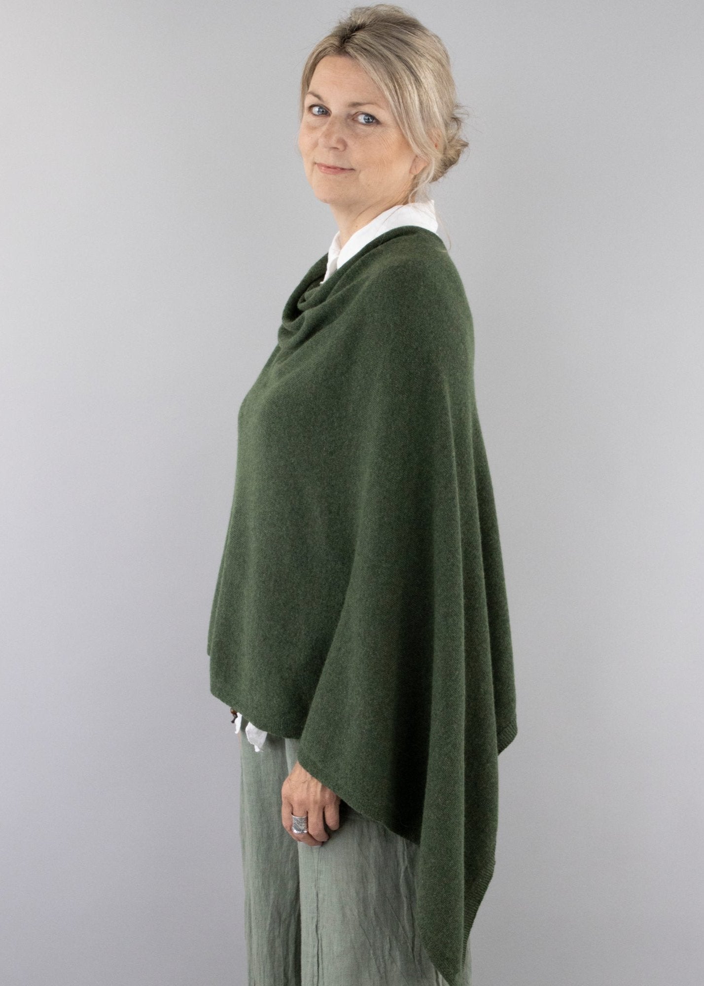 Cashmere Blend Poncho