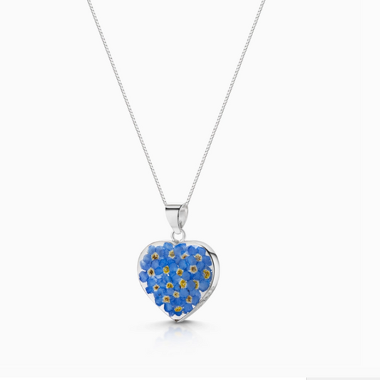 Forget-Me-Not Necklace Heart Medium