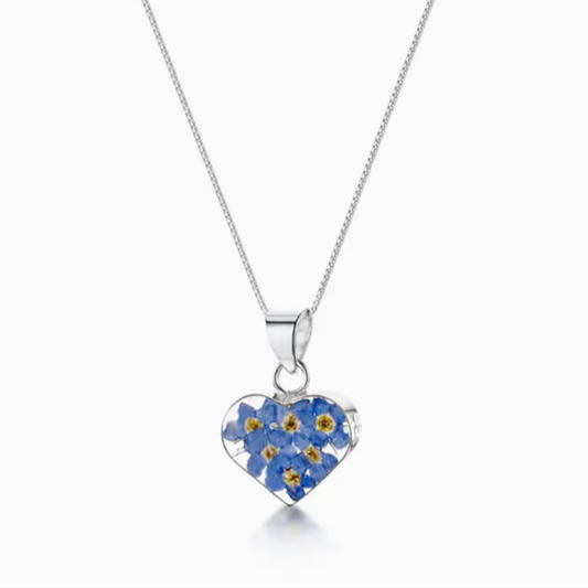 Forget-Me-Not Necklace Heart Small