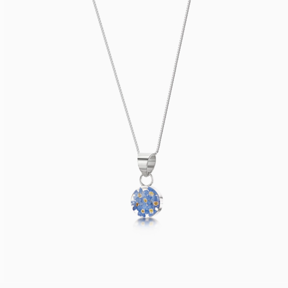 Forget-Me-Not Necklace Round Small