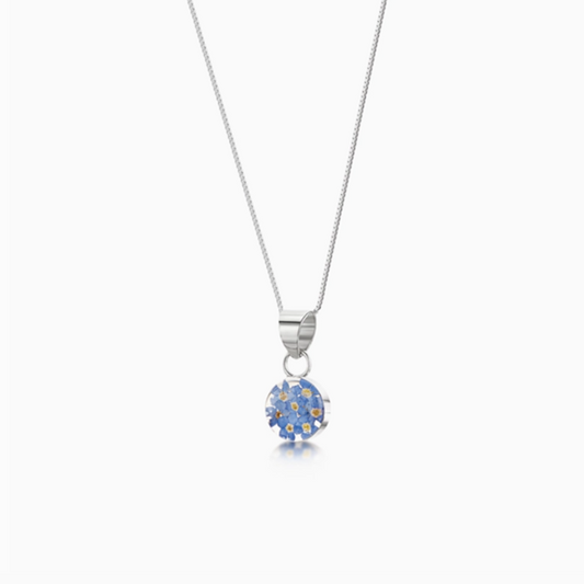 Forget-Me-Not Necklace Round Small