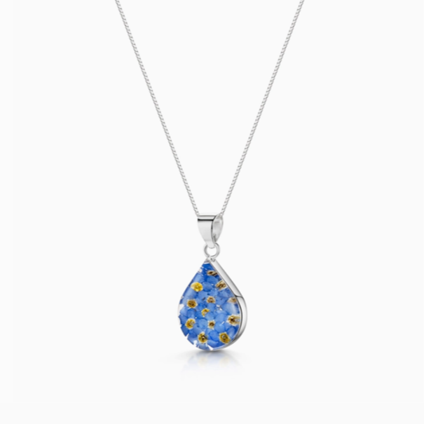 Forget-Me-Not Necklace Teardrop Medium