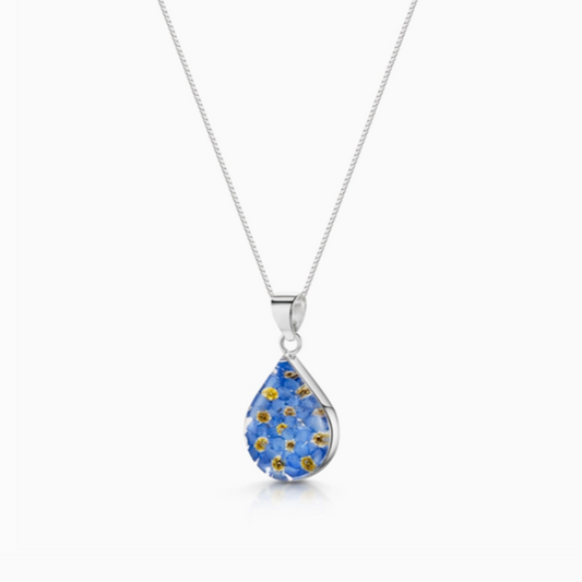 Forget-Me-Not Necklace Teardrop Medium