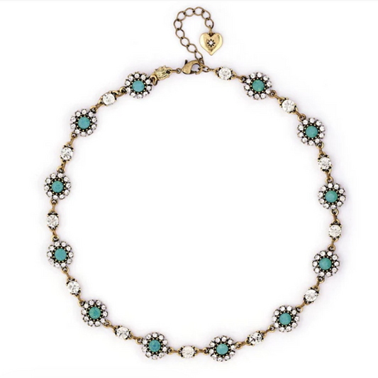 Grace Crystal Necklace Pacific Opal