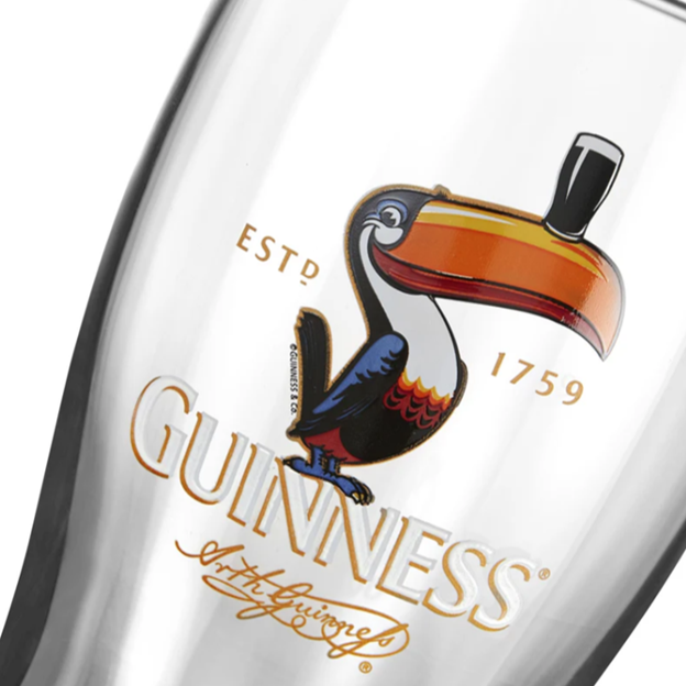 Guinness Pint Glass Toucan