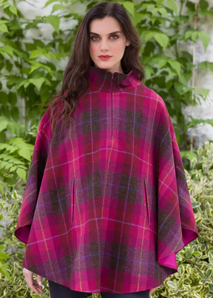 Mucros Half-Zip Poncho