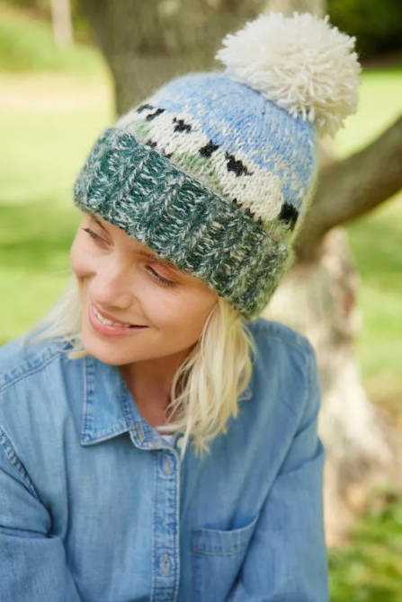 Hazy Sheep Bobble Beanie
