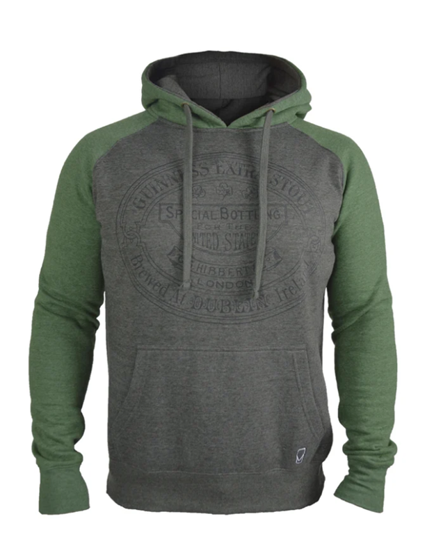 Guinness Hoodie Grey & Green