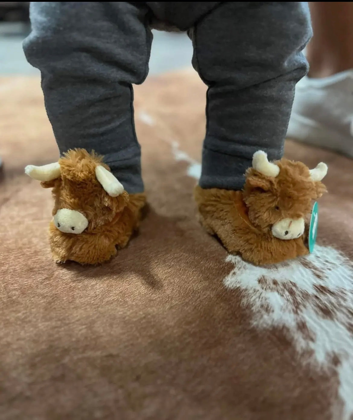 Baby Slippers - Horny Highland Cow