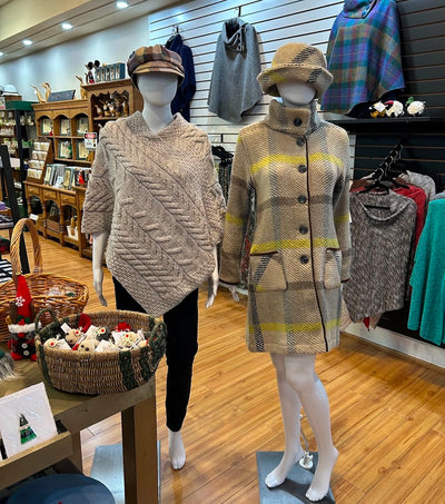 Aran Tweed 1/4 Zip Sweater - Oatmeal