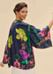 Kimono Jacket - Exotic Evening in Ink