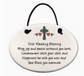 Ceramic Ornament - Irish Wedding Blessing