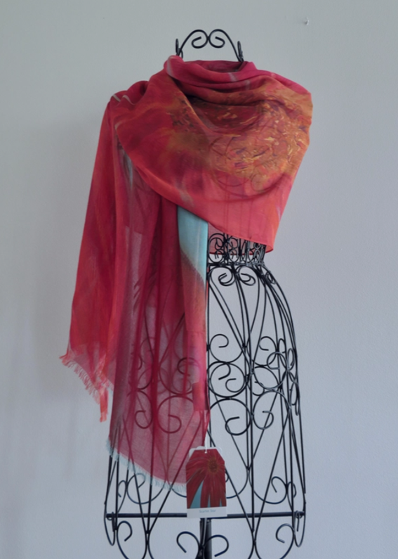 Silk Modal All Season Shawl/Scarf - Scarlet Star