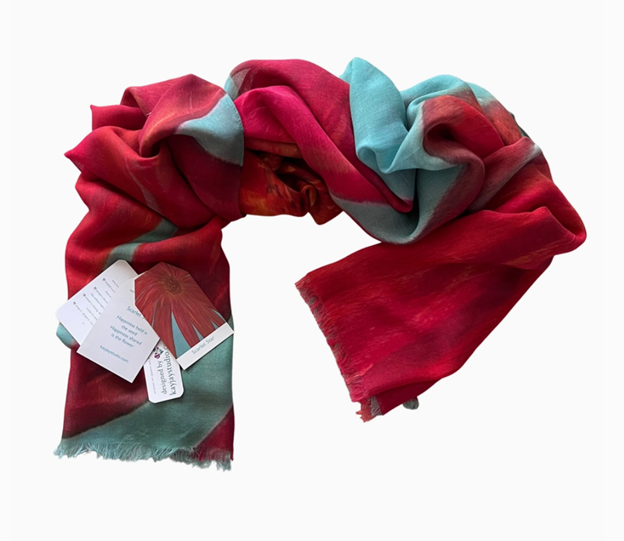 Silk Modal All Season Shawl/Scarf - Scarlet Star