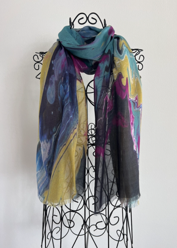 Silk Modal All Season Shawl/Scarf - Other Side of the Sky