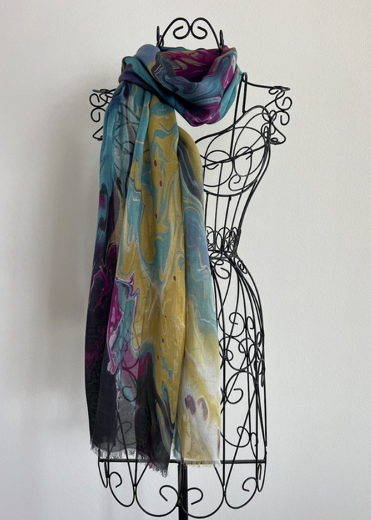 Silk Modal All Season Shawl/Scarf - Other Side of the Sky