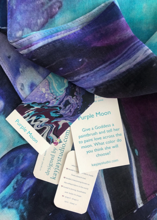 Silk Modal All Season Shawl/Scarf - Purple Moon