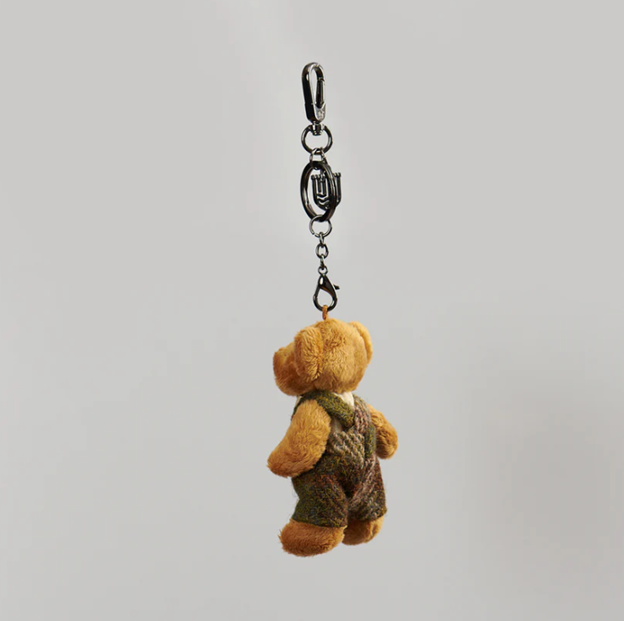 Harris Tweed Teddy Bear Keyring