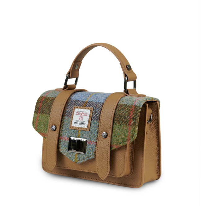 Harris Tweed Leather Mini Satchel
