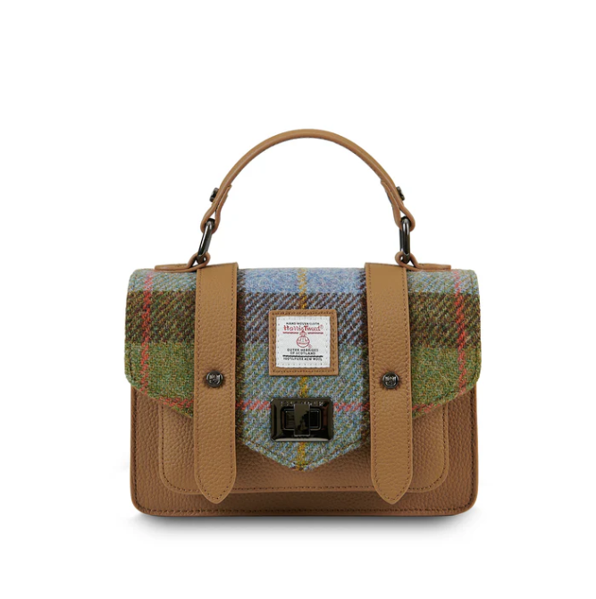 Harris Tweed Leather Mini Satchel