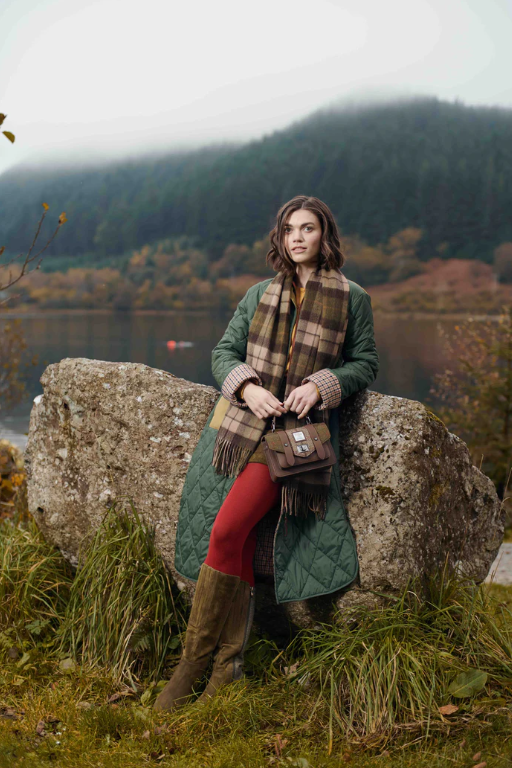 Harris Tweed Leather Mini Satchel