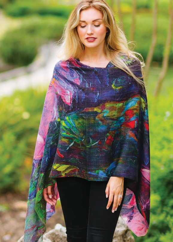 Leela Lotus Wool Shawl