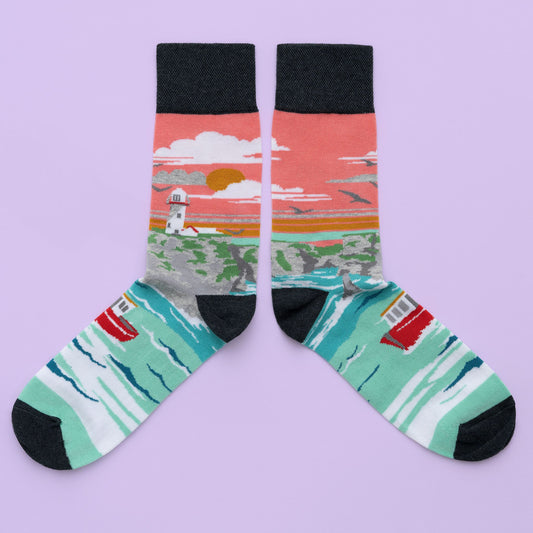 CO OP Socks Lighthouse & Cliffs