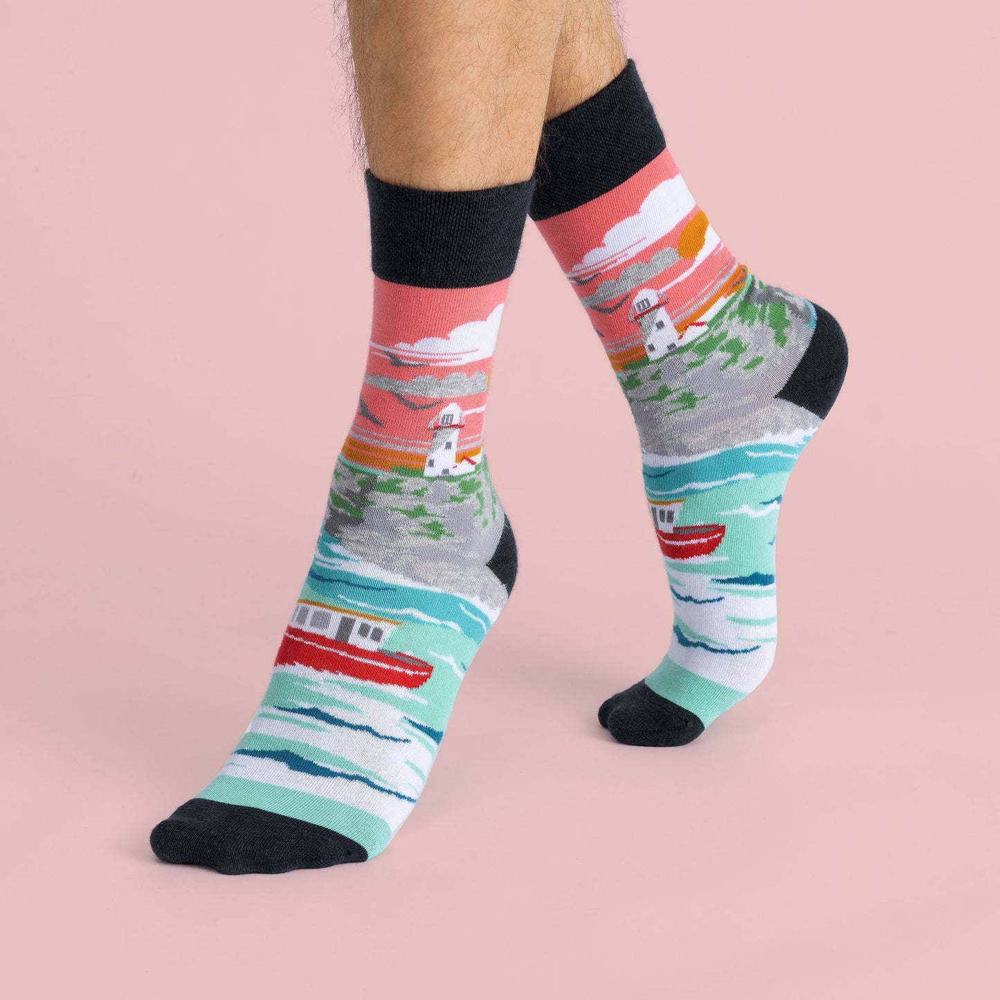 CO OP Socks Lighthouse & Cliffs