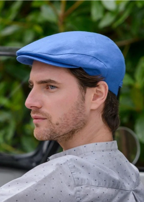 Mucros Linen Flat Cap