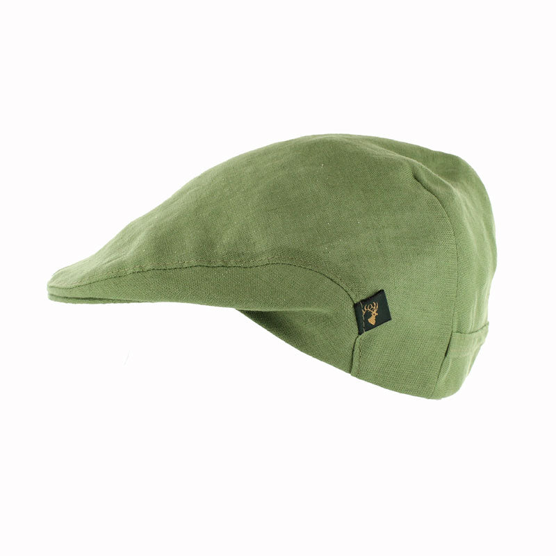 Mucros Linen Flat Cap